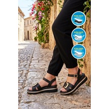Ayakmod 35394 Z Siyah Kadın Sandalet