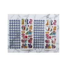 150 Adet Kabartmalı Sticker 4 Sayfa Diğer