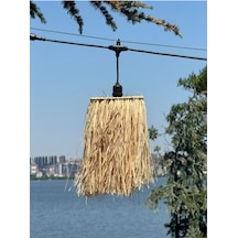 Hasır Rafya Bohem 25 Cm Avize Sarkıt Diğer