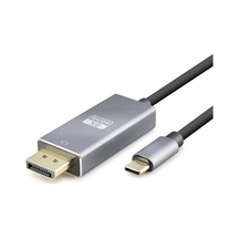 Type-c To Displayport Görüntü Kablosu 8k 60 Hz 1.8 M Gri Hdx7859