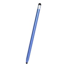 Manyetik Kapaklı Evrensel İki Uçlu Kauçuk Uçlar Kapasitif Stylus Kalem Mavi