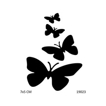 Airbrush Tattoo Kelebek Geçidi Yapışkanlı Stencil Süsleme Ve Boyama Kalıbı