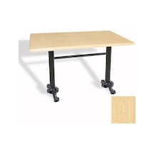 Çipa Döküm Ayak Masa 80x120 Cm - Werzalit, Wermodin Ve Allzalit Tabla - Akçaağaç Çok Renkli