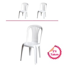 Bergama Sandalye Kaliteli Ürün %100 Orjinal 2'li Takım Beyaz