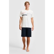 U.S. Polo Assn. U.s. Polo Assn. Erkek Beyaz Pijama Takım 50326143-vr013