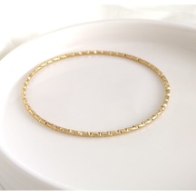 6,7 Cm Çelik İnce Desenli Ajda Bilezik 1 Adet Beyaz