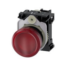 Siemens 3su1156-6aa20-1aa0 - 22mm Metal 230vac Kırmızı Komple Sinyal Lambası