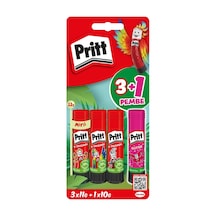 Pritt Stick Yapıştırıcı, 3+1 Simli Ve Güvenli El İşi Yapıştırıcısı, Hızlı Ve Pratik Yapıştıran Okul Ve