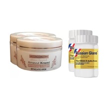 Sh Three Brand Whitening Cream 100 Ml Arnavut Kremi Aklık Kremi 2 Adet + Russıan Glare Tüy Dökücü Azaltıcı Merhe
