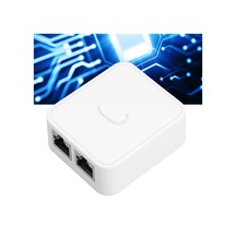 Fosenze Gigabit Ağ Anahtarı Poe Uzatıcı - 10/100/1000mbps, 2 Giriş 1 Çıkış / 1 Giriş 2 Çıkış, Rj45 Ethernet Repeater, Cat6 Uyumlu, Elektriksiz Abs Malzeme
