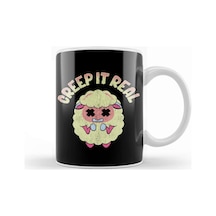 Cute & Funny Creep It Real Creepy Sheep Pun Kupa Bardak Porselen Karışık