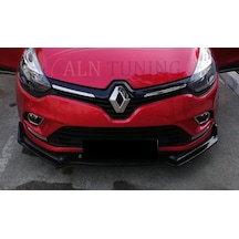 Renault Clio 4 Ön Ek Lip 3 Parça Parlak Siyah Voltex Tam Uyumlu