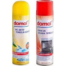 Domol Tuvalet Temizleyici Köpük 500 ML + Fırın ve Izgara Temizleyici Sprey 500 ML