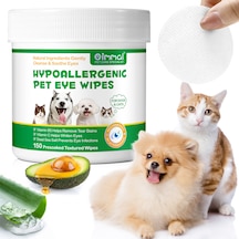 Kedi Köpek Göz Temizleme Mendili 150 Lı&tek Kullanımlık Islak Ped&göz Çapak Temizliği & Leke Görünümünü Azaltmaya Destek&hipoalerjenik