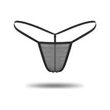 E-bulurum Siyah Tül String Tanga Tm1114