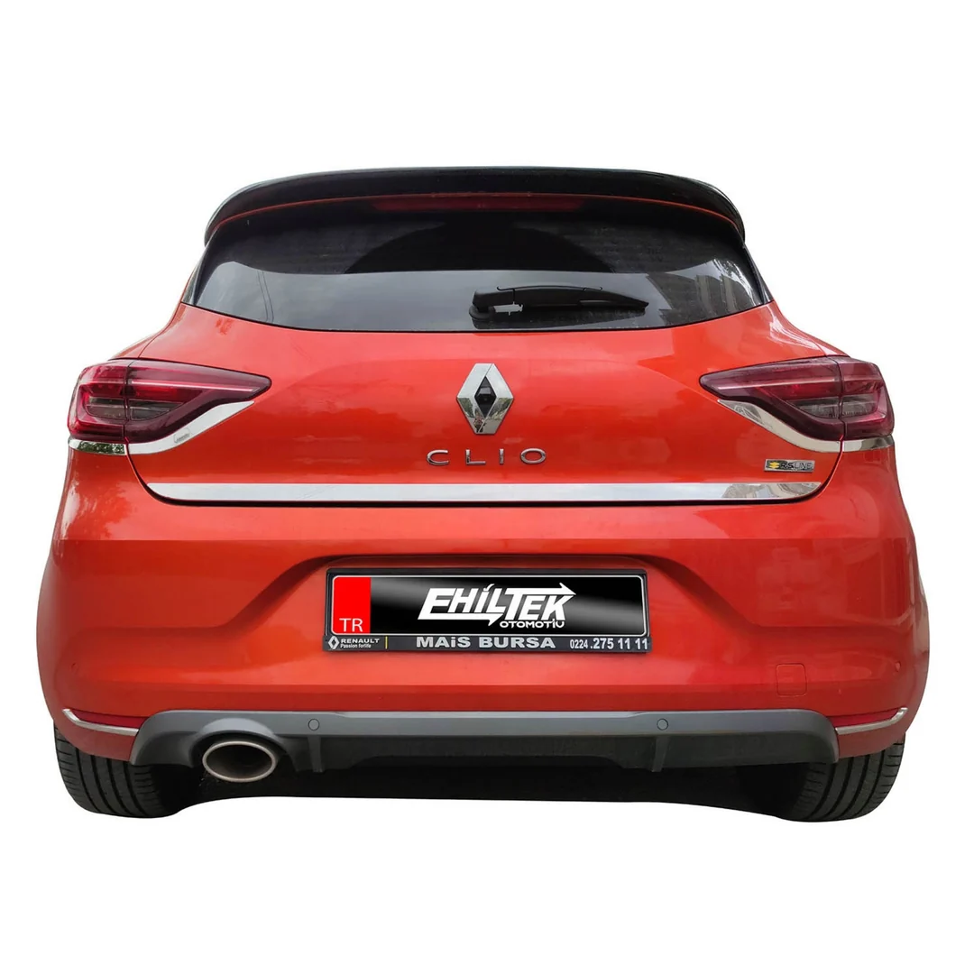 Renault Clio Bagaj Alt Çıtası - Krom 2012-2019 Arası, Hb