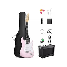 Donner Dst-80 St Elektro Gitar Seti Pembe
