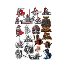Şövalye Sticker Set 3 16 Parça Telefon, Tablet, Defter, Laptop Sticker