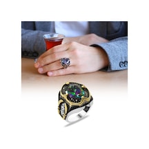 Faset Kesim Mistik Topaz Taşlı Yanları Kılıç Detaylı 925 Ayar Güm (500124946) Faset Kesim Mistik Topaz Taşlı Yanları Kılıç Detaylı 925 Ayar Güm (500124946)
