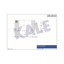 KALE OTO Radyatör 383400 Klima Radyatörü Toyota Uyumlu Rav 4 II Al Al 745X410X16