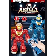 Uzaktan Kumandalı Akıllı Robot Oyuncak - Işıklı, Müzikli, Dans Eden Programlanabilir, 23cm Kırmızı