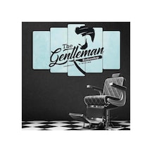 Gentleman Stili - 5 Parçalı Berber Tablo Görsel - 702503482 Görsel