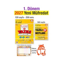 8. Sınıf 2027 1. Dönem Yazılı Denemeleri Notları