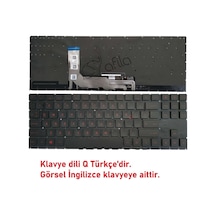 Omen 15-en1021nt 4h1u4ea Notebook Klavye Siyah Tr Işıklı / Kırmızı