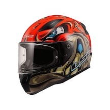 Kapalı Kask Ls2 Rapıd 2 Spox Kırmızı Gri  Xl Siyah