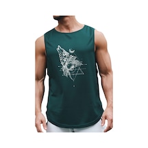 Bluu Wolfou Kolsuz Sporcu T-shirt Tank Top Spor Atlet