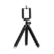 27030 Mini Esnek Ahtapot Tripod Selfie Masa Üstü Standı Siyah Diğer