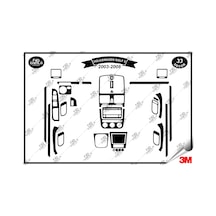 Volkswagen Golf 5 2003-2008 Torpido Konsol Trim Göğüs Maun Kaplama Set 33 Parça Siyah Renk