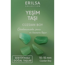 Sertifikalı Yeşim Taşı Kütle 10-15 Mm Cüzdan Boy Şans Huzur Ve