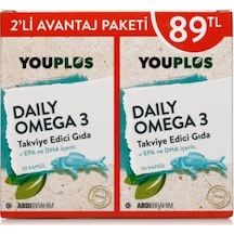 Youplus Daily Omega 3 30 Kapsül 2li Paket