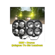 Off Road 3 İnç Beyaz Işık Kare Spot Çalışma Ve Sis Lambası 1adet