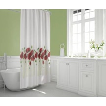 Tropik Banyo Duş Perdesi 7081 Model Çift Kanat 2X110X200Cm Çok Renkli