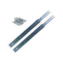 27 Mm X 27,8 Cm Bilyalı Dolap Çekmece Rayı Gümüş