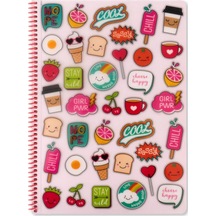 A4 Çizgili Defter Sweet Fun - Pembe Varsayılan