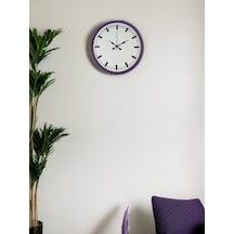 36 Cm Sade Standart Duvar Saati Çok Renkli