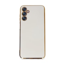 Samsung Galaxy Uyumlu, M14 5g Kılıf Volet Silikon - Beyaz