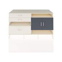 Kronos Konsol 4 Raflı 3 Çekmeceli 2 Kapaklı 176x59x99 Aytaşı-antr Aytaşı-antrasit/aytaşı