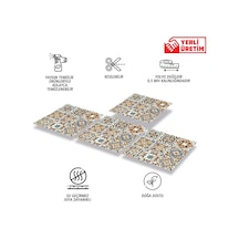 Kendinden Yapışkanlı Karma Fas 019 Desenli Pvc Karo, Yapışkanlı Fayans Kaplama, Fayans Çıkartma
