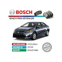 Toyota Corolla Uyumlu 2013 - 2018 Ön Fren Balata Takımı - Bosch
