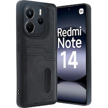 Znv Zenvia Mey İthalat Redmi Note 14 4g Kılıf Sara Kartvizitli Deri Kılıf - Siyah Znv2025 Cmn Diğer