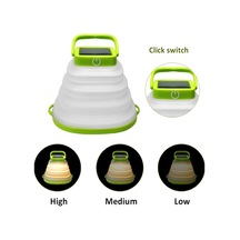 Pazly Katlanabilir Güneş Led Kamp Lambası - 3 Parlaklık Seviyesi, Şarj Edilebilir, Ip65 Su Geçirmez, Taşınabilir