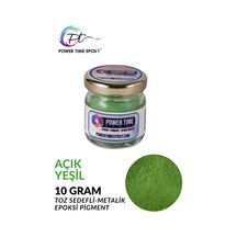 Sedefli Metalik Toz Pigment Boya / Açık Yeşil / Epoksi Için