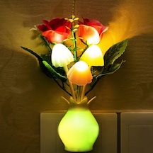 Microcase Priz Üzeri RGB Gece Lambası Çiçek Tasarım - AL3693