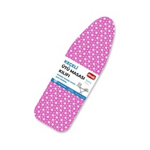 Magic Lady Retro Model 122x45 Cm Pembe Yıldız Desenli Keçeli Ütü Masası Kılıfı