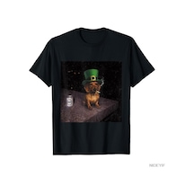Flood Of Style Komik Dachshund Sigara İçen Meme Gen Z Köpek Meme T-shirt Erkekler Kadınlar Için % 100% Pamuk Siyah