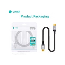 İki Ucu Erkek Dp 2.0 Displayport Kablosu 3 Metre 16k 60hz 8k 120hz 4k 144hz - 40gbps Örgülü Altın Uçlu Oyuncu Monitör Görüntü Kablosu